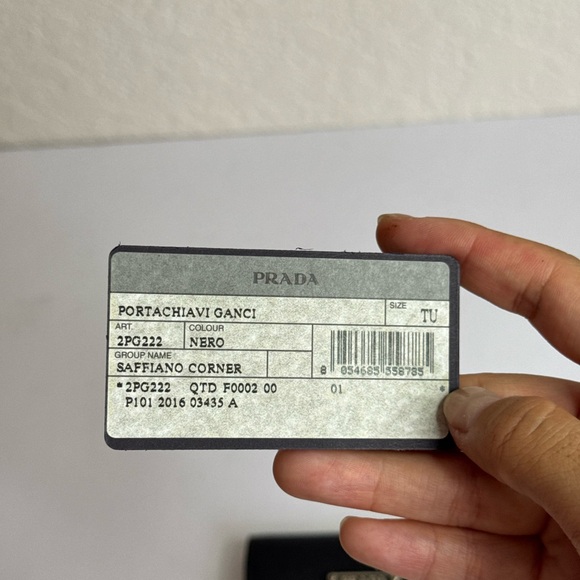 Prada Saffiano Leather Key Case/Keychain - Picture 6 of 10